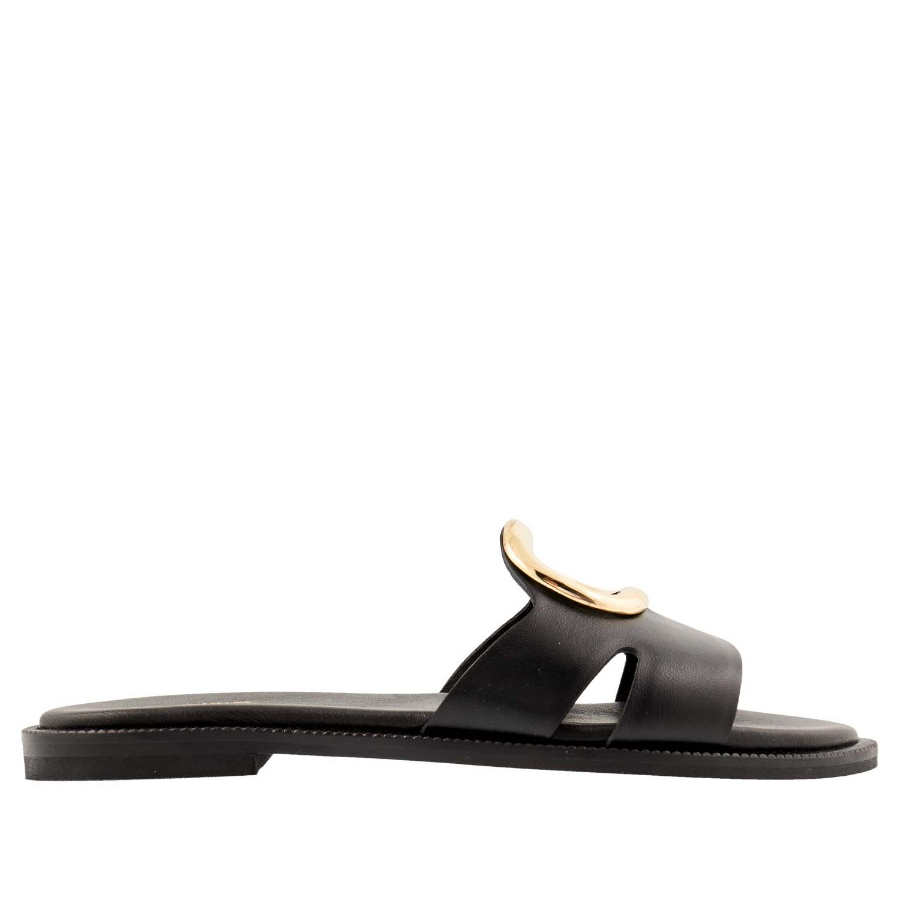 Γυναικεία Σανδάλια Makris K2 Flat Sandals 21.110.20 Μαύρα